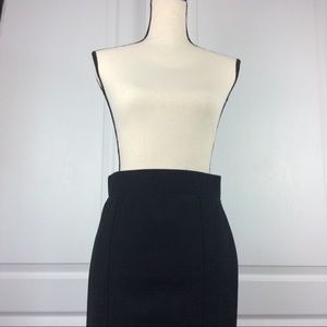 Lila Rose Stretchy Black Pencil Skirt Knee Length
